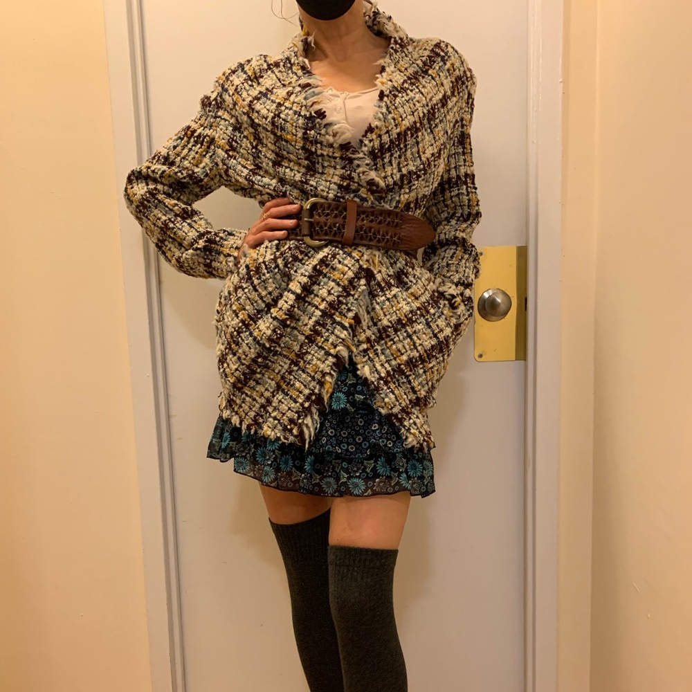 ISABEL MARANT TWEED JACKET CARDIGAN SIZE FR 40